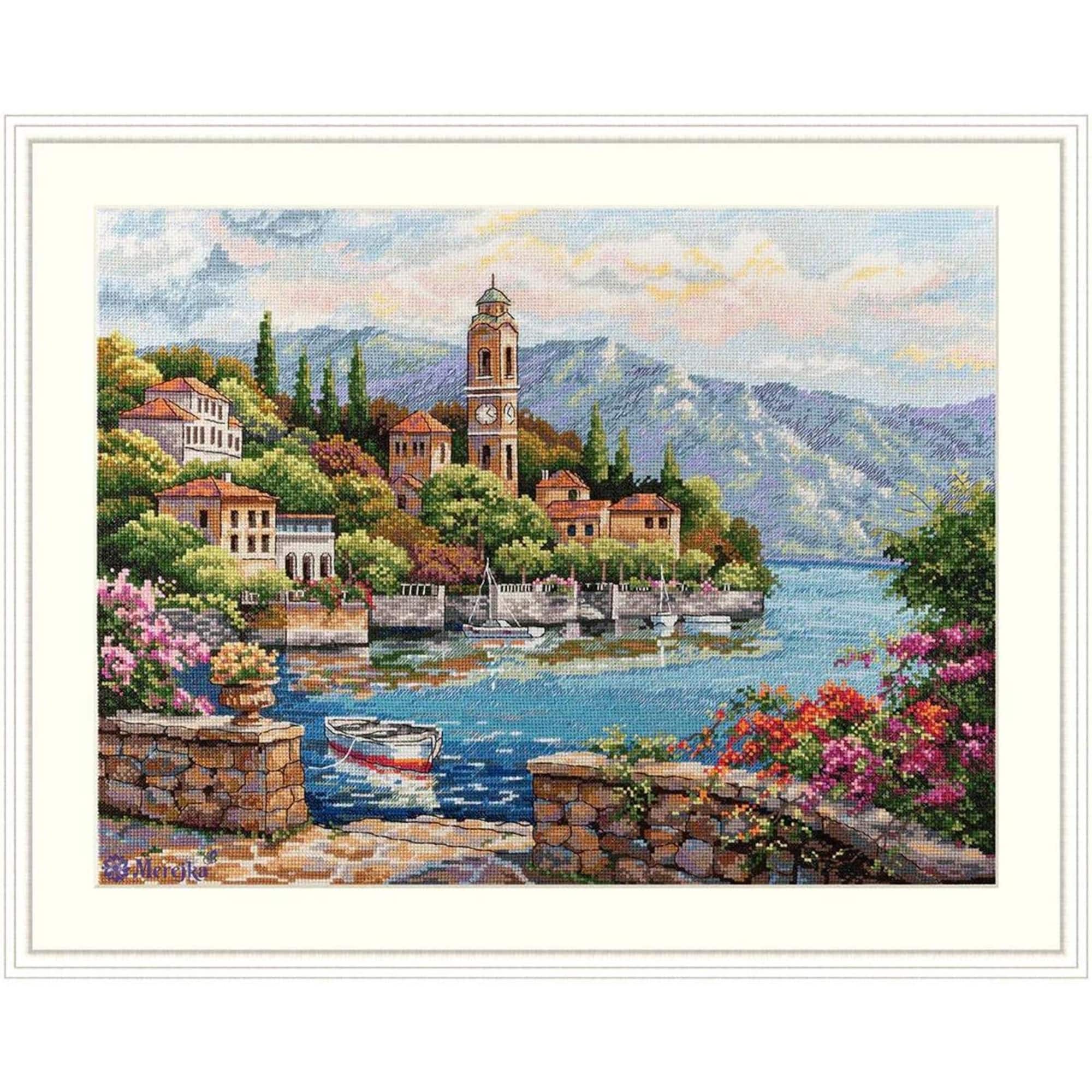 Merejka® Lago di Como Counted Cross Stitch Kit
